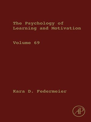 cover image of Psychology of Learning and Motivation